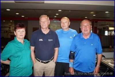 2014 - družstvo seniorů nad 50 let - 8. místo na MČR