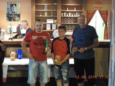 2016 - naše družstvo, 3. místo v plzeňské bowlingové lize DBL